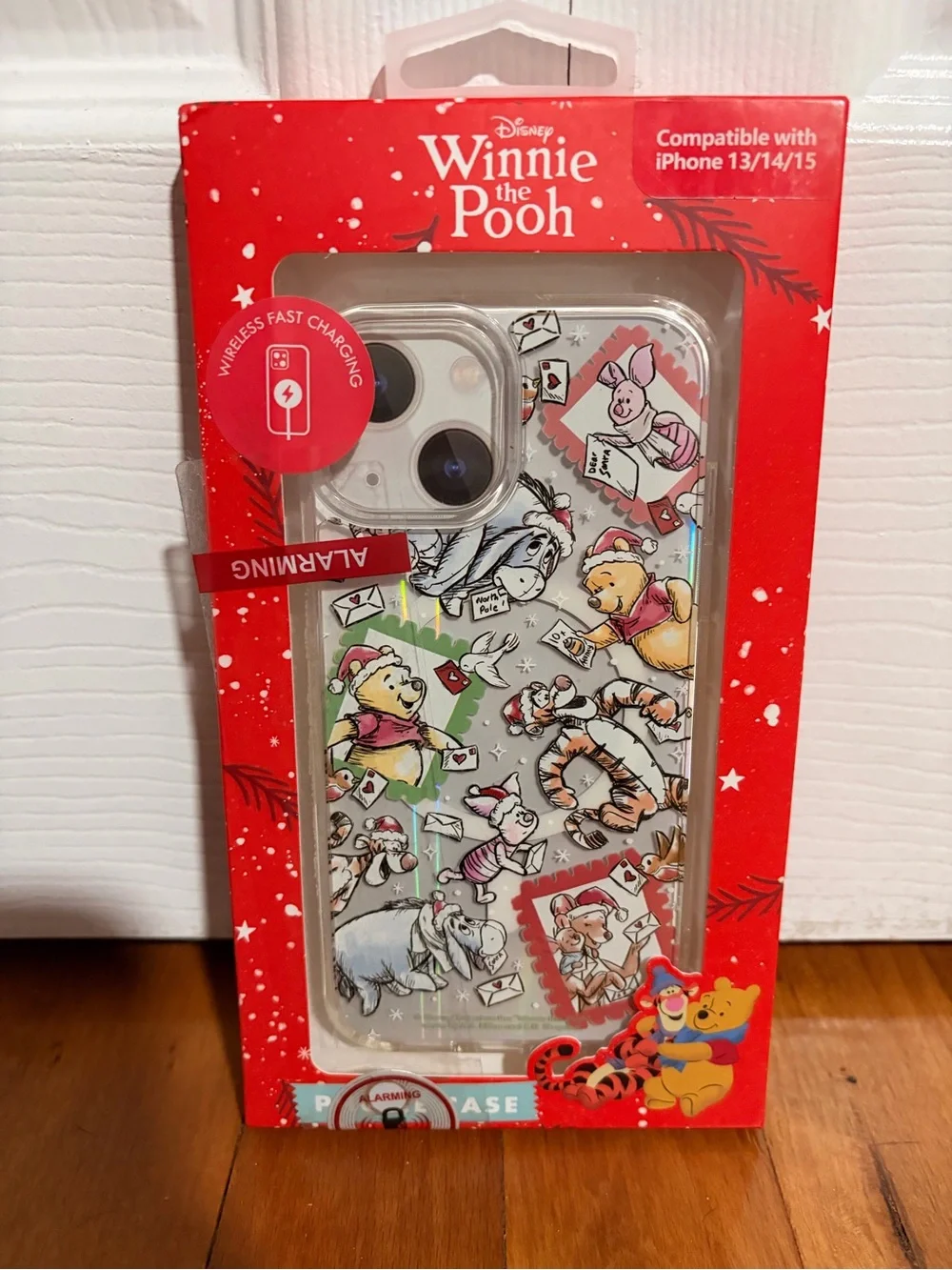 Clear Holiday Winnie the Pooh iPhone 13/14/15 Case